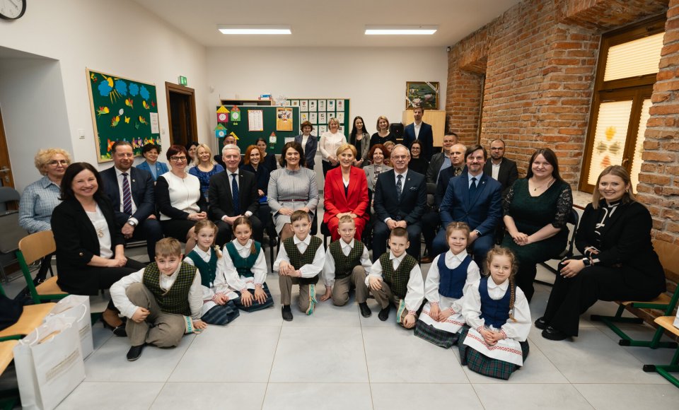 Visiting Lithuanian schools in Puńsk and Suwałki were visited by the First Ladies of Lithuania...