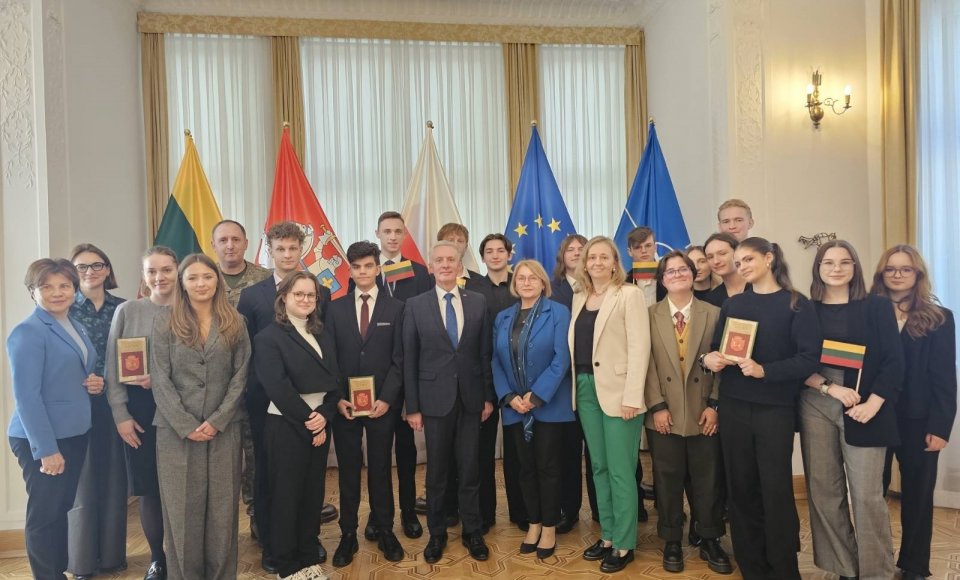 Students of the “Action Diplomacy” project visited the Embassy of Lithuania