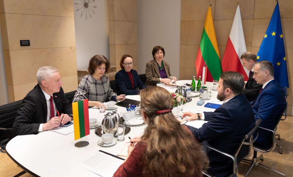 Wiceminister Spraw Zagranicznych Litwy Audra Plepytė uczestniczyła w dwustronnych konsultacjach...
