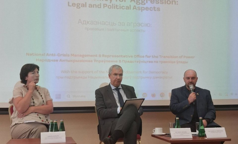Atsakomybė už Baltarusijos režimo nusikaltimus turi būti užtikrinta